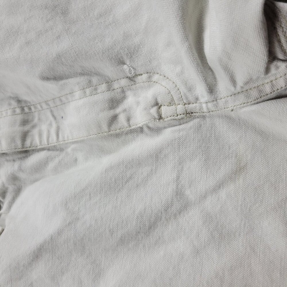 Vintage Gap Worker Jeans Men’s 36X30 Beige Cotton Denim Straight Painter - Picture 8 of 9